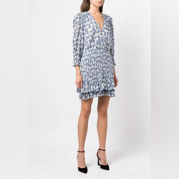 Veronica Beard Darrah floral print mini dress. Size 6 - Picture 3 of 10